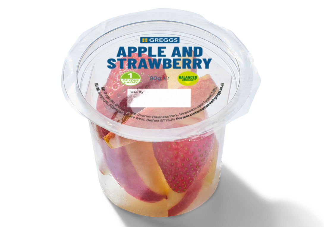 Greggs Apple & Strawberry Fruit Pot