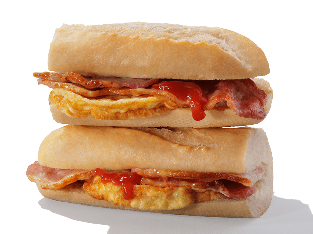 Greggs Bacon and Omelette Breakfast Baguette