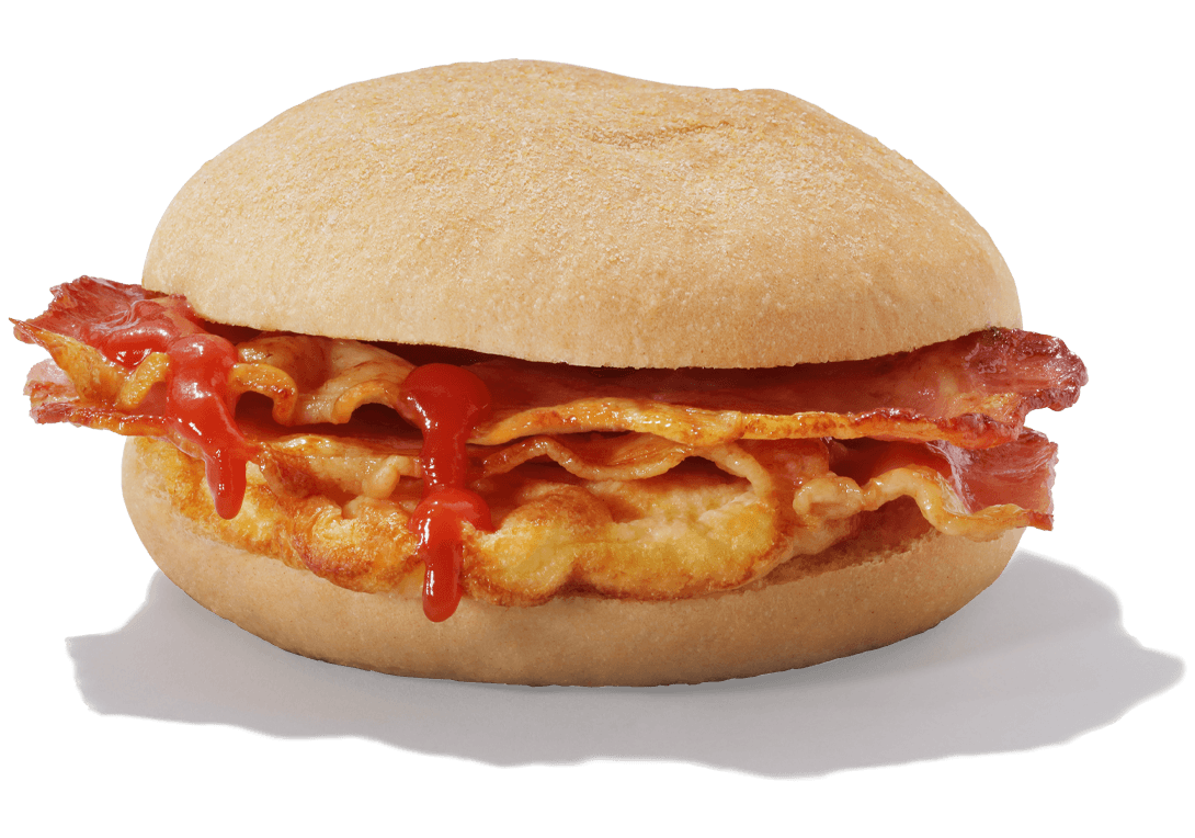 Greggs Bacon and Omelette Breakfast Roll