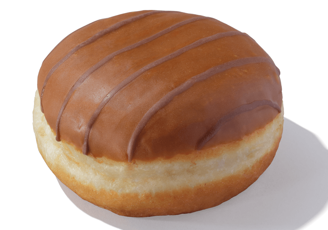 Greggs Caramel Custard Doughnut