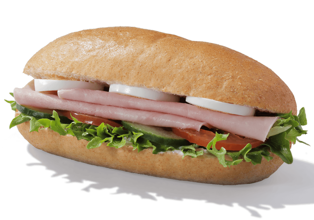 Greggs Honey Roast Ham and Egg Salad Roll