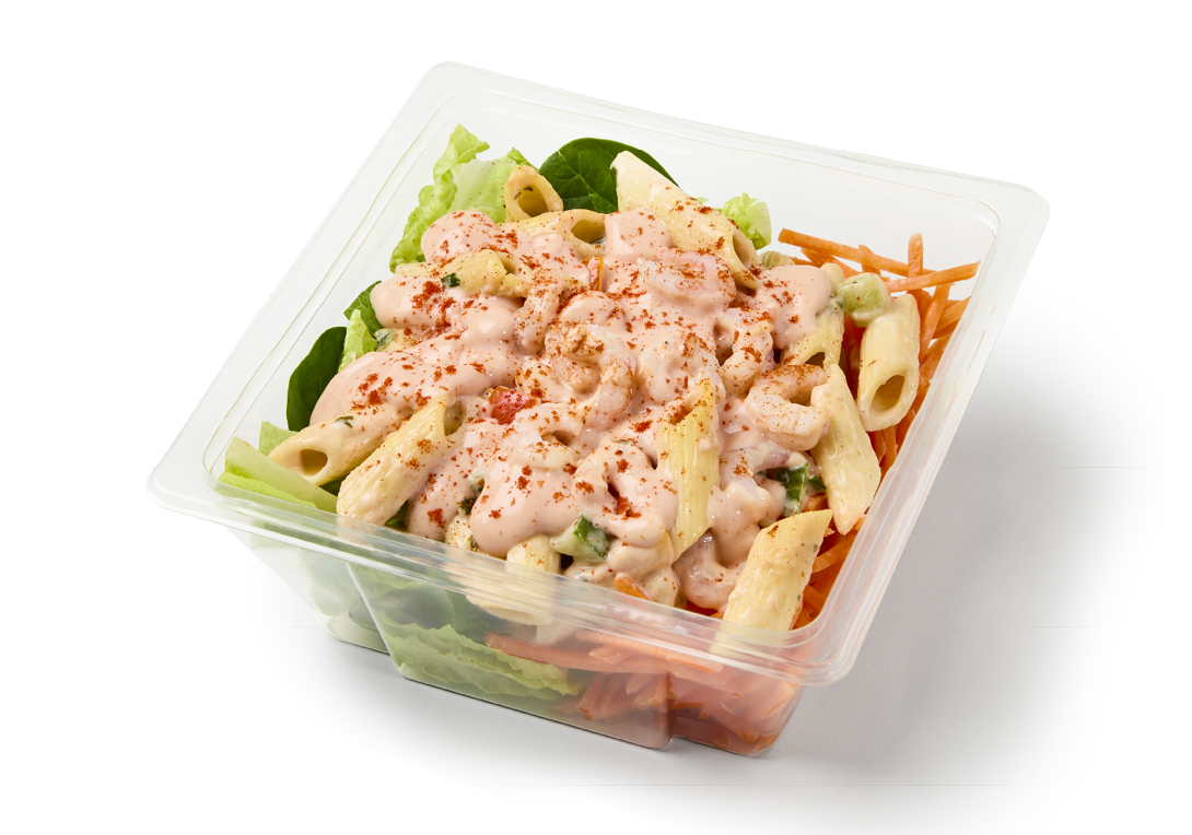 Greggs Prawn Layered Pasta Salad
