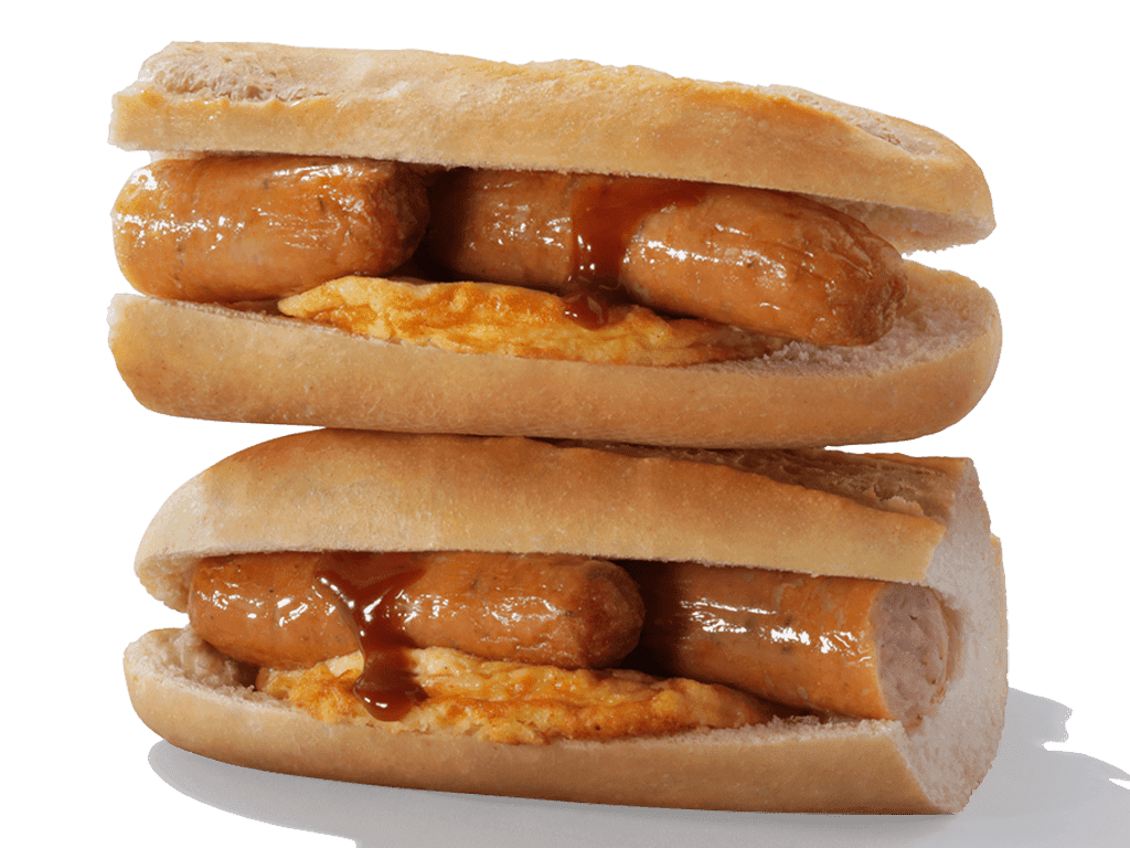 Greggs Sausage and Omelette Breakfast Baguette