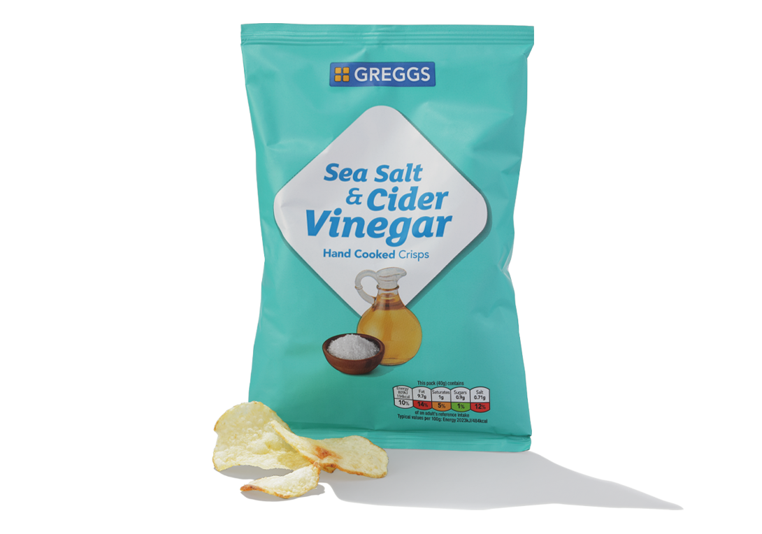 Greggs Sea Salt & Cider Vinegar Crisps